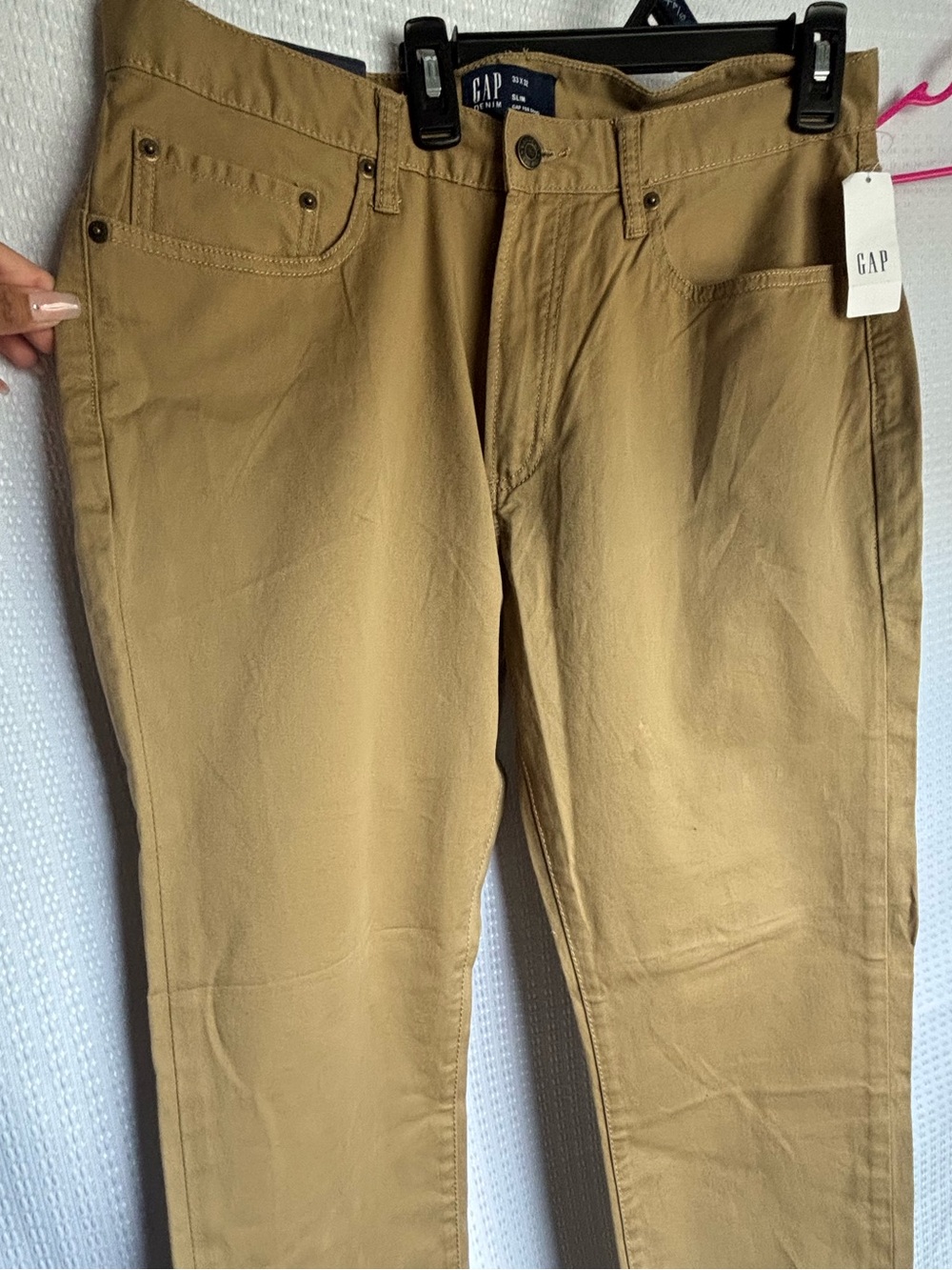 GAP Men's Khaki Straight-Leg Chinos